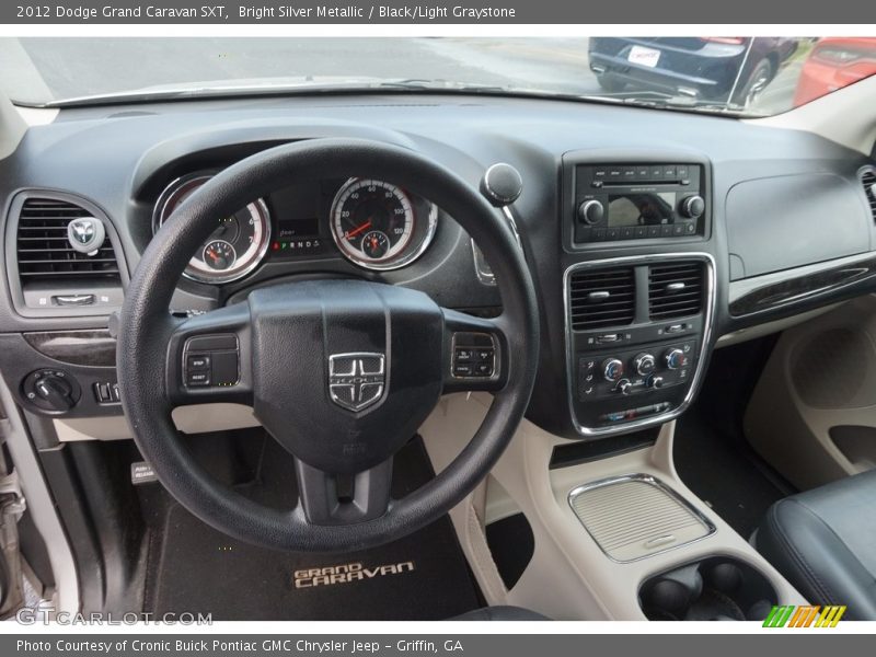 Bright Silver Metallic / Black/Light Graystone 2012 Dodge Grand Caravan SXT