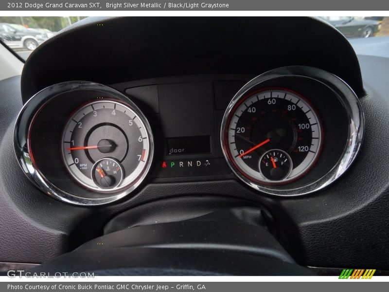 Bright Silver Metallic / Black/Light Graystone 2012 Dodge Grand Caravan SXT