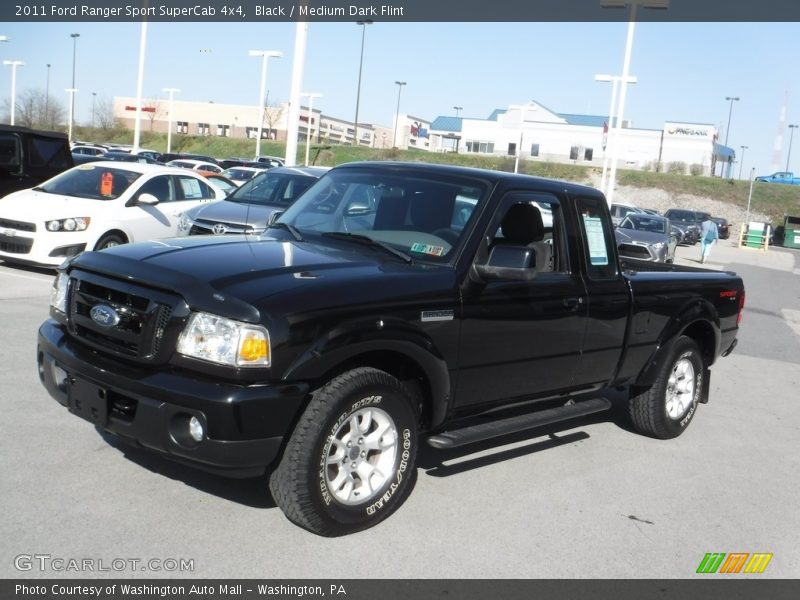 Black / Medium Dark Flint 2011 Ford Ranger Sport SuperCab 4x4