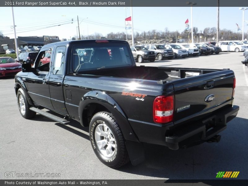 Black / Medium Dark Flint 2011 Ford Ranger Sport SuperCab 4x4