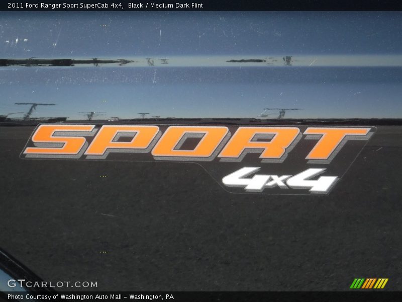 Black / Medium Dark Flint 2011 Ford Ranger Sport SuperCab 4x4