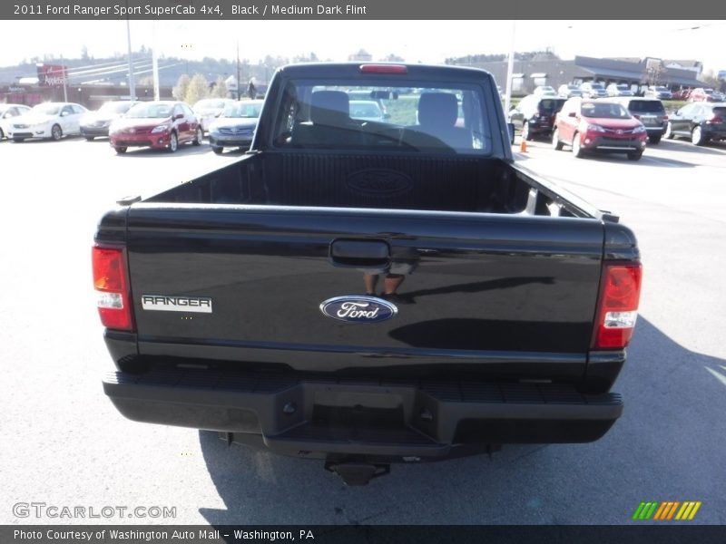 Black / Medium Dark Flint 2011 Ford Ranger Sport SuperCab 4x4