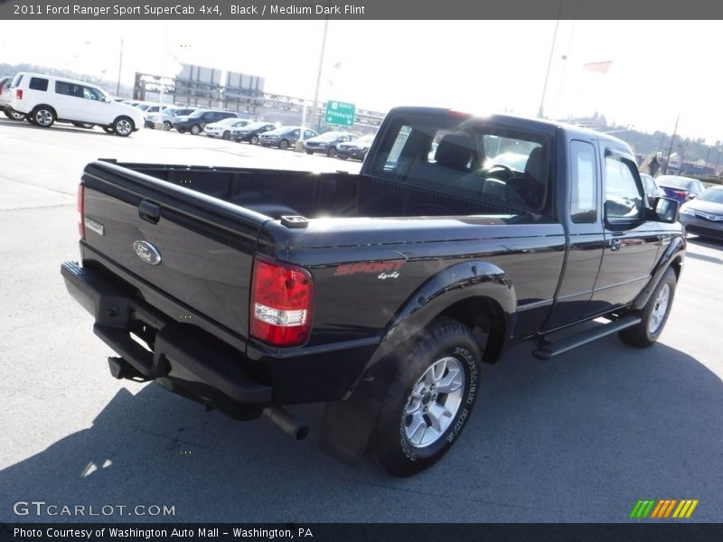 Black / Medium Dark Flint 2011 Ford Ranger Sport SuperCab 4x4