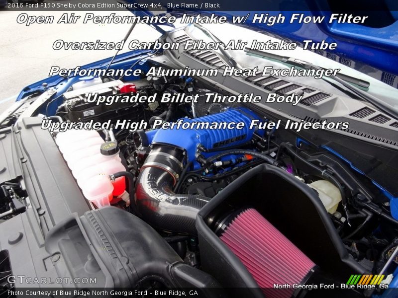 Blue Flame / Black 2016 Ford F150 Shelby Cobra Edtion SuperCrew 4x4