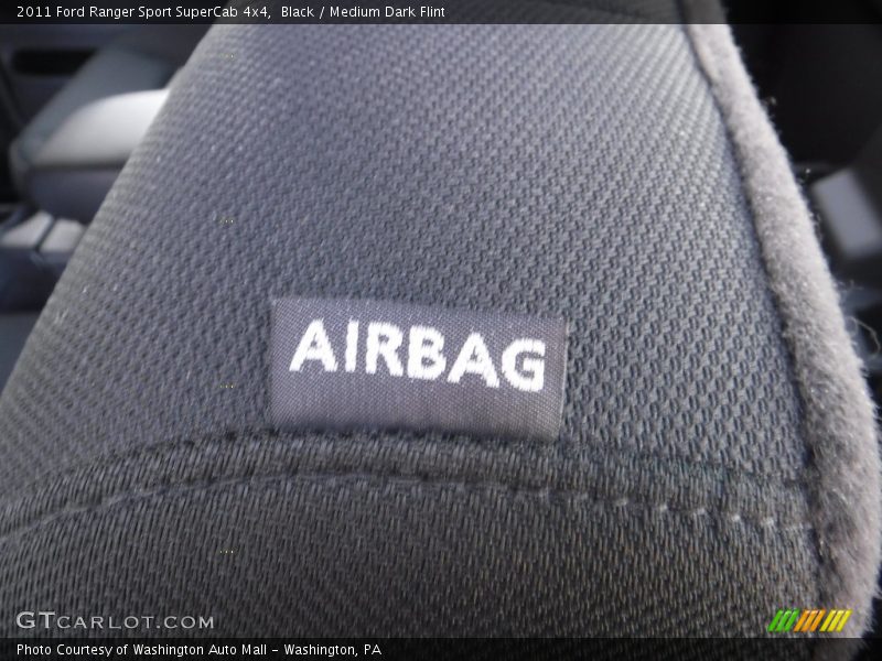 Black / Medium Dark Flint 2011 Ford Ranger Sport SuperCab 4x4