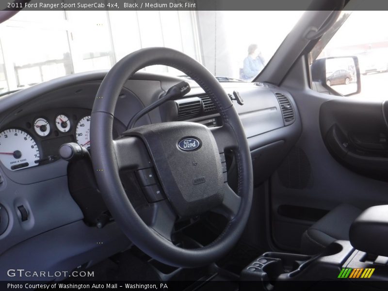 Black / Medium Dark Flint 2011 Ford Ranger Sport SuperCab 4x4