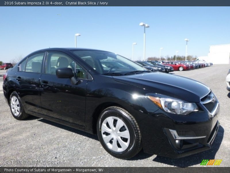Crystal Black Silica / Ivory 2016 Subaru Impreza 2.0i 4-door