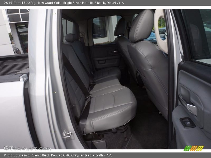 Bright Silver Metallic / Black/Diesel Gray 2015 Ram 1500 Big Horn Quad Cab