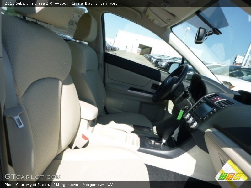 Crystal Black Silica / Ivory 2016 Subaru Impreza 2.0i 4-door