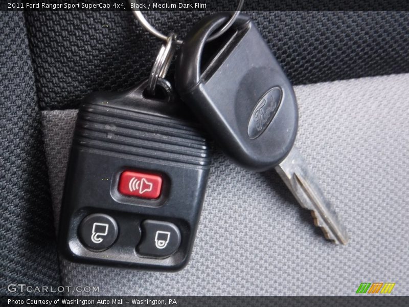 Black / Medium Dark Flint 2011 Ford Ranger Sport SuperCab 4x4