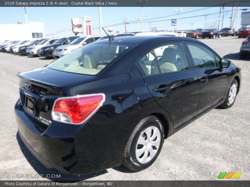 Crystal Black Silica / Ivory 2016 Subaru Impreza 2.0i 4-door