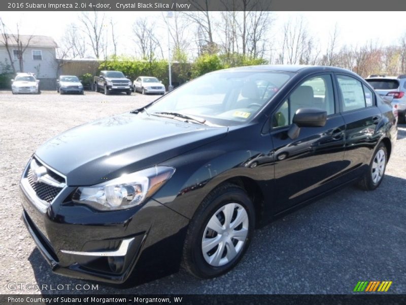Crystal Black Silica / Ivory 2016 Subaru Impreza 2.0i 4-door