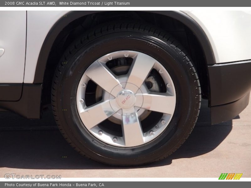 White Diamond Tricoat / Light Titanium 2008 GMC Acadia SLT AWD