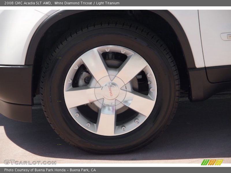 White Diamond Tricoat / Light Titanium 2008 GMC Acadia SLT AWD