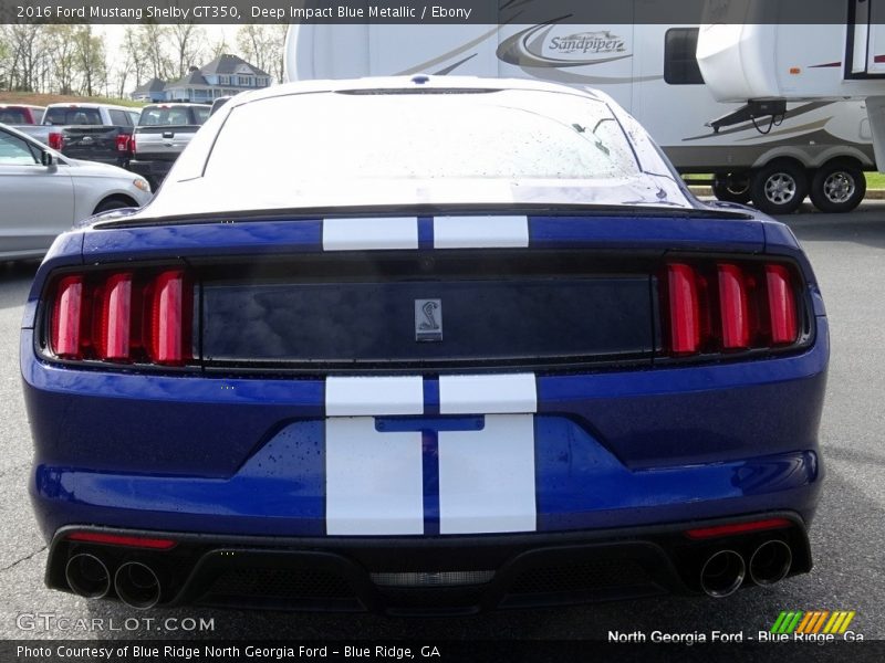 Deep Impact Blue Metallic / Ebony 2016 Ford Mustang Shelby GT350