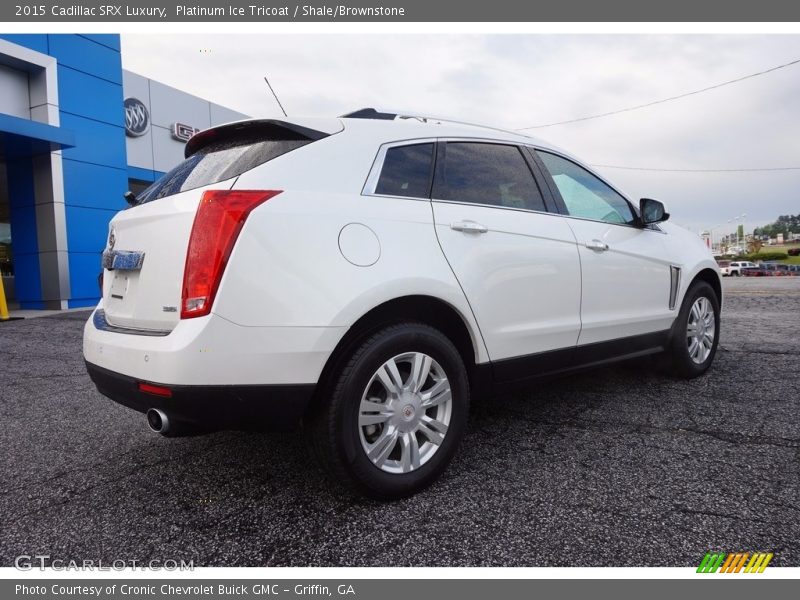 Platinum Ice Tricoat / Shale/Brownstone 2015 Cadillac SRX Luxury