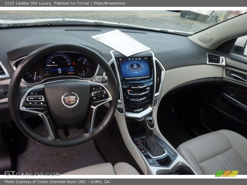 Platinum Ice Tricoat / Shale/Brownstone 2015 Cadillac SRX Luxury