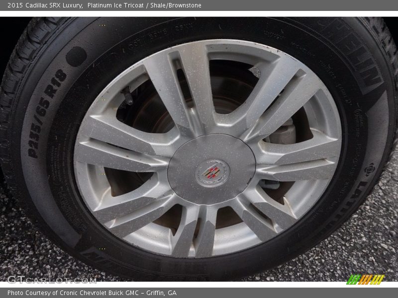 Platinum Ice Tricoat / Shale/Brownstone 2015 Cadillac SRX Luxury