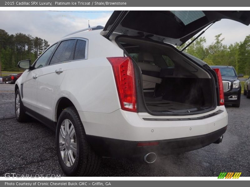 Platinum Ice Tricoat / Shale/Brownstone 2015 Cadillac SRX Luxury