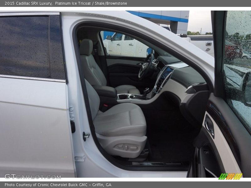 Platinum Ice Tricoat / Shale/Brownstone 2015 Cadillac SRX Luxury