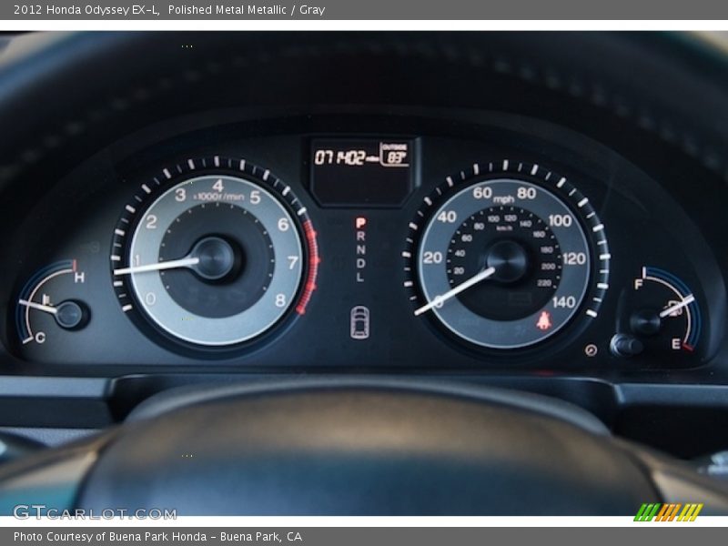 Polished Metal Metallic / Gray 2012 Honda Odyssey EX-L