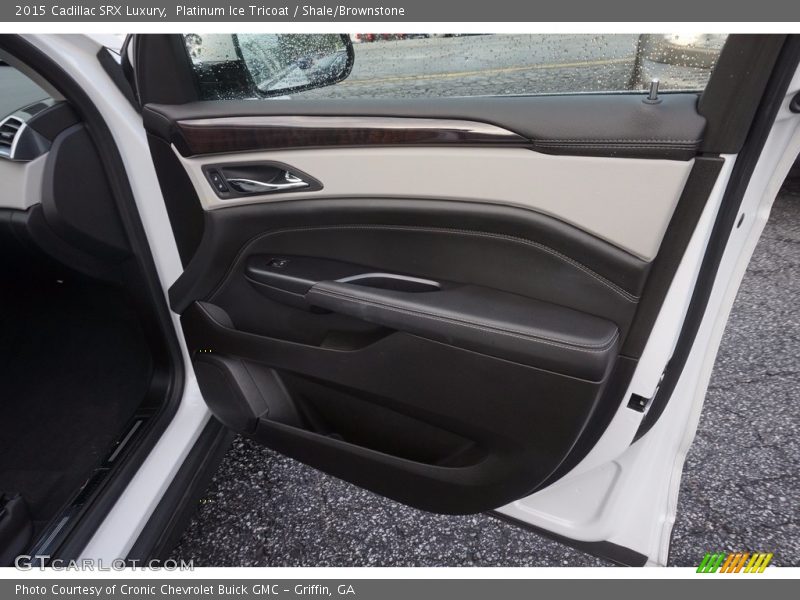 Platinum Ice Tricoat / Shale/Brownstone 2015 Cadillac SRX Luxury