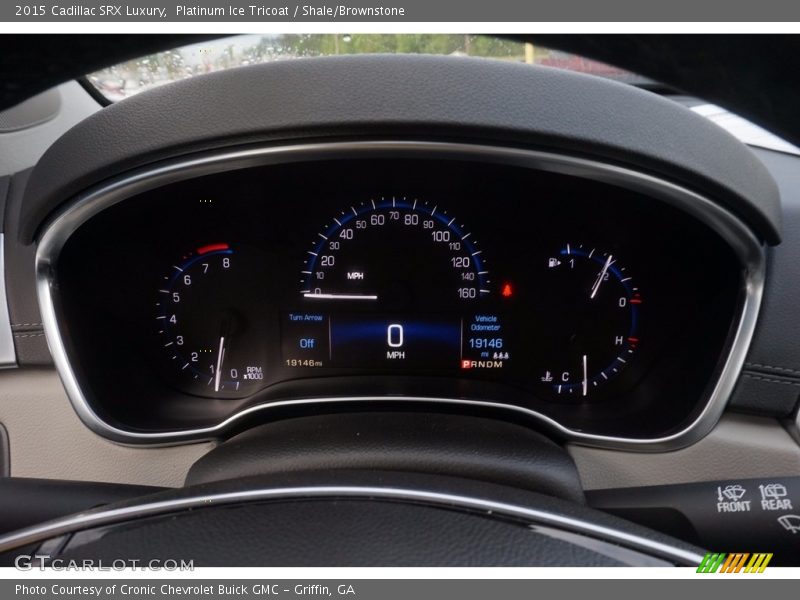 Platinum Ice Tricoat / Shale/Brownstone 2015 Cadillac SRX Luxury