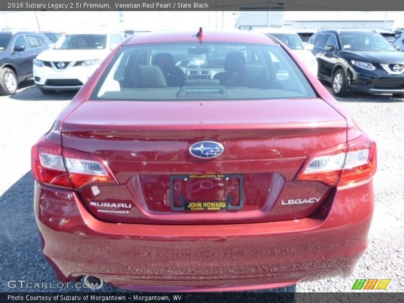 Venetian Red Pearl / Slate Black 2016 Subaru Legacy 2.5i Premium