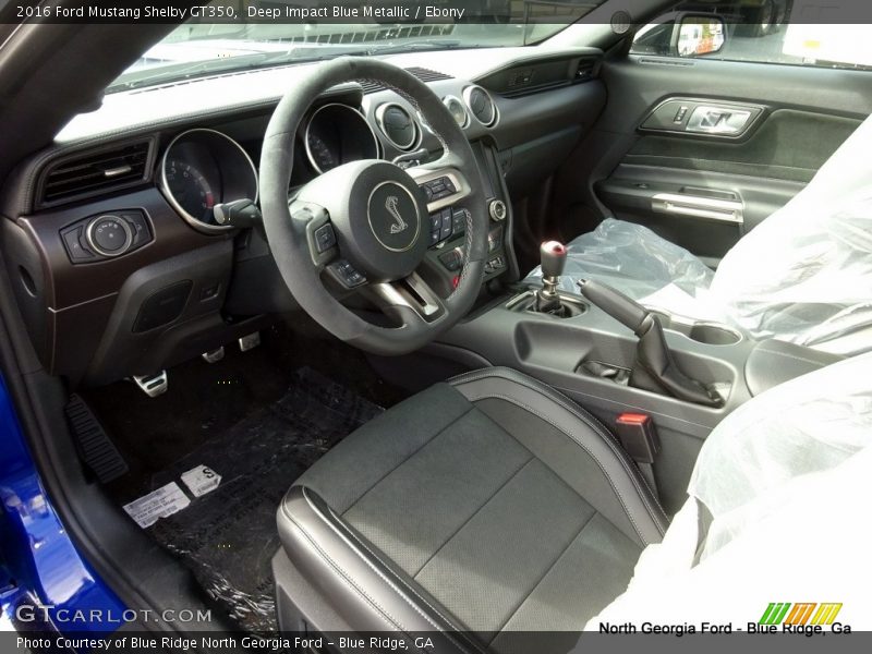 Deep Impact Blue Metallic / Ebony 2016 Ford Mustang Shelby GT350