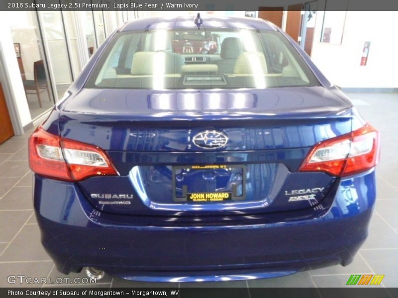 Lapis Blue Pearl / Warm Ivory 2016 Subaru Legacy 2.5i Premium