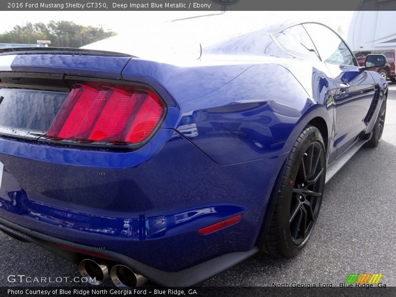 Deep Impact Blue Metallic / Ebony 2016 Ford Mustang Shelby GT350