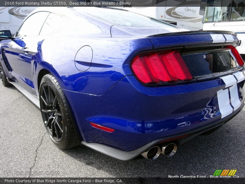 Deep Impact Blue Metallic / Ebony 2016 Ford Mustang Shelby GT350