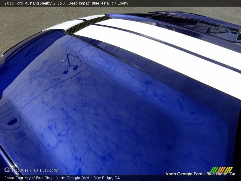 Deep Impact Blue Metallic / Ebony 2016 Ford Mustang Shelby GT350