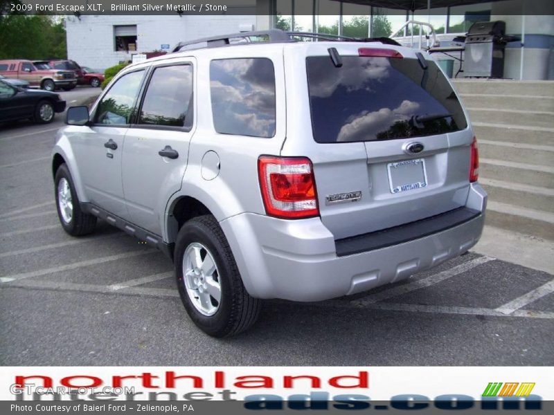 Brilliant Silver Metallic / Stone 2009 Ford Escape XLT