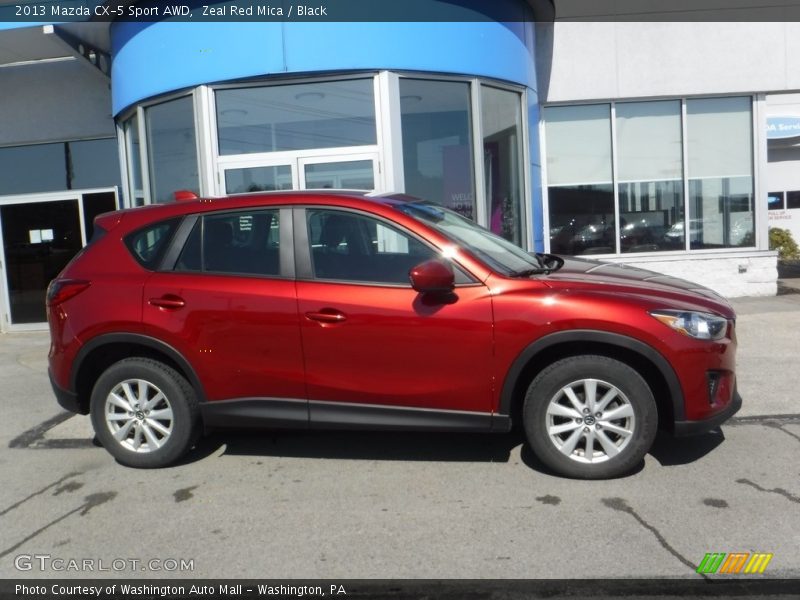 Zeal Red Mica / Black 2013 Mazda CX-5 Sport AWD