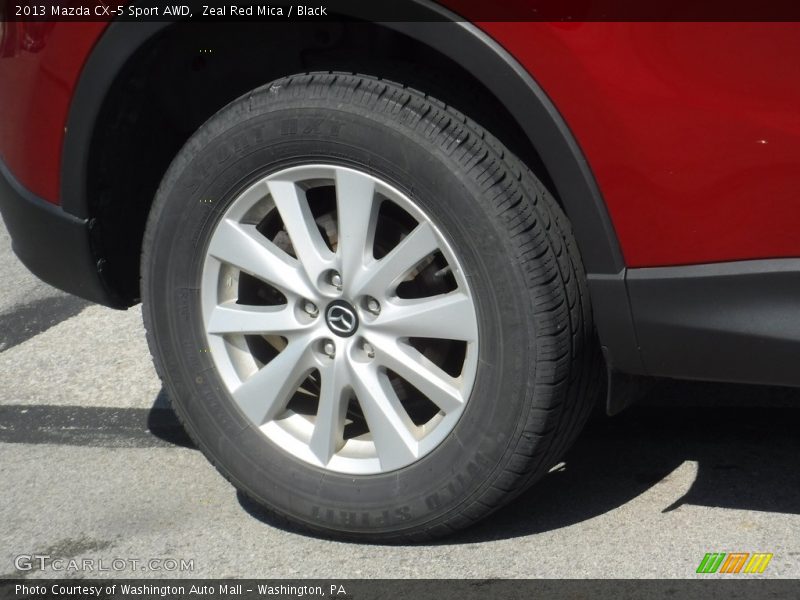 Zeal Red Mica / Black 2013 Mazda CX-5 Sport AWD