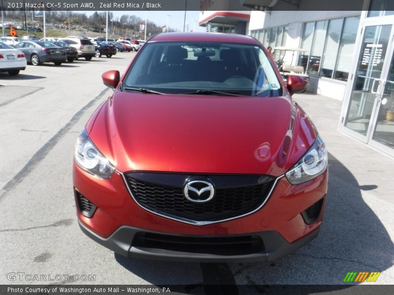 Zeal Red Mica / Black 2013 Mazda CX-5 Sport AWD