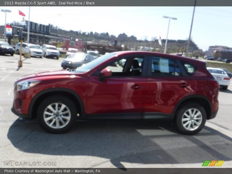 Zeal Red Mica / Black 2013 Mazda CX-5 Sport AWD