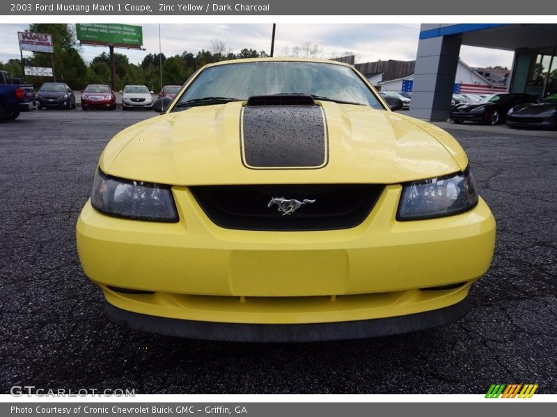Zinc Yellow / Dark Charcoal 2003 Ford Mustang Mach 1 Coupe