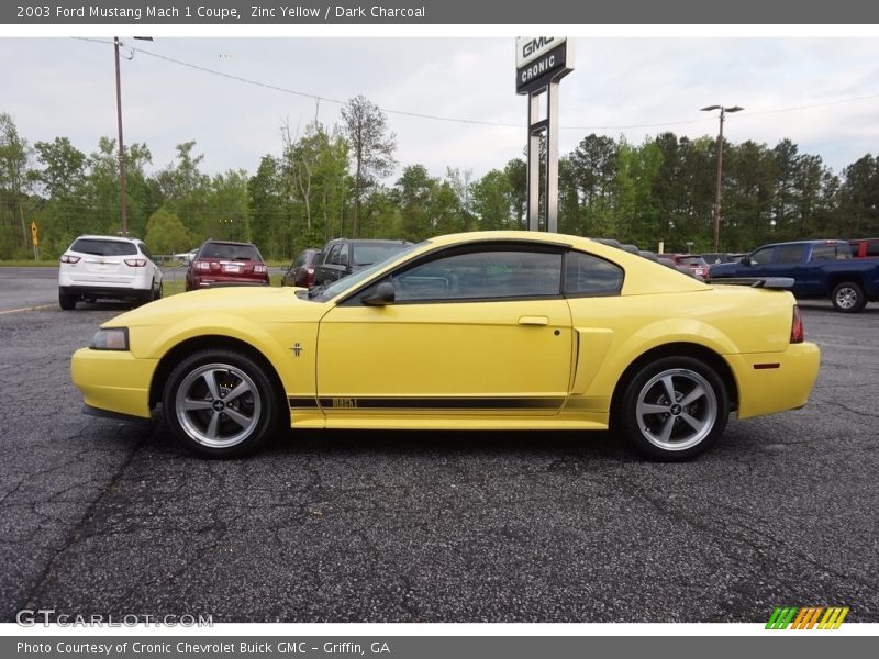 Zinc Yellow / Dark Charcoal 2003 Ford Mustang Mach 1 Coupe