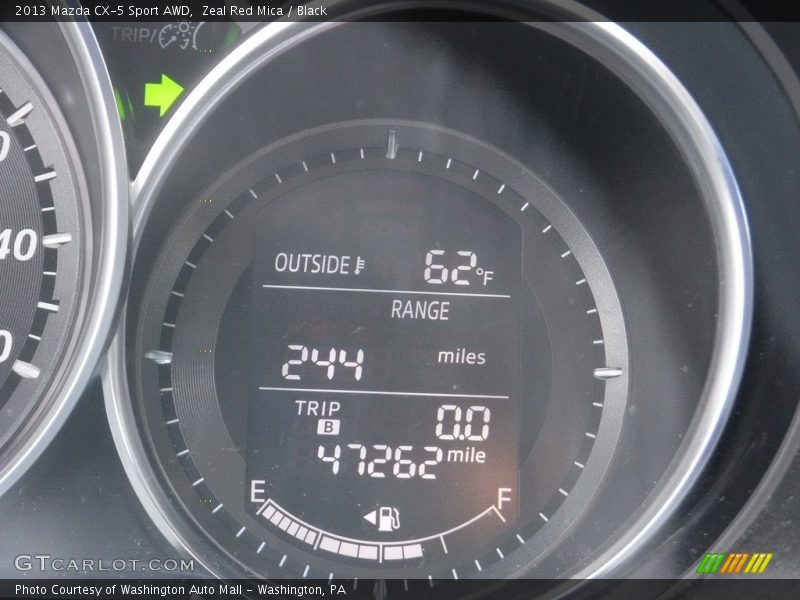 Zeal Red Mica / Black 2013 Mazda CX-5 Sport AWD