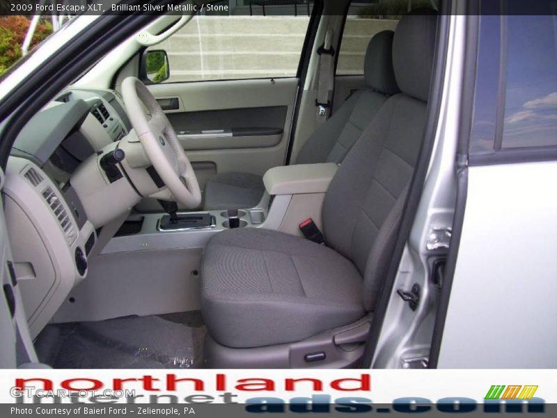 Brilliant Silver Metallic / Stone 2009 Ford Escape XLT