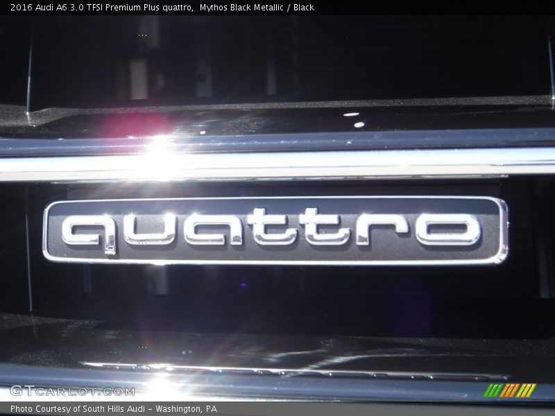 Mythos Black Metallic / Black 2016 Audi A6 3.0 TFSI Premium Plus quattro