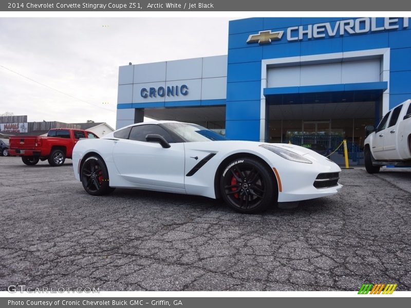 Arctic White / Jet Black 2014 Chevrolet Corvette Stingray Coupe Z51