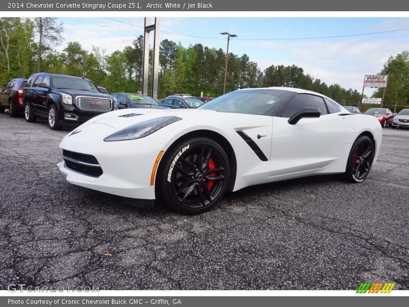 Arctic White / Jet Black 2014 Chevrolet Corvette Stingray Coupe Z51