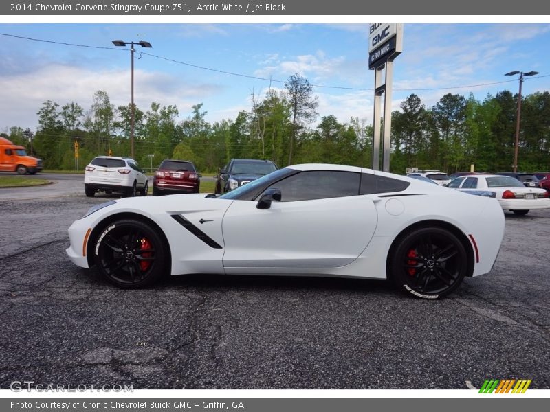 Arctic White / Jet Black 2014 Chevrolet Corvette Stingray Coupe Z51