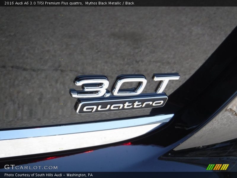 Mythos Black Metallic / Black 2016 Audi A6 3.0 TFSI Premium Plus quattro