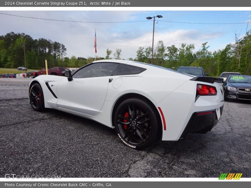 Arctic White / Jet Black 2014 Chevrolet Corvette Stingray Coupe Z51