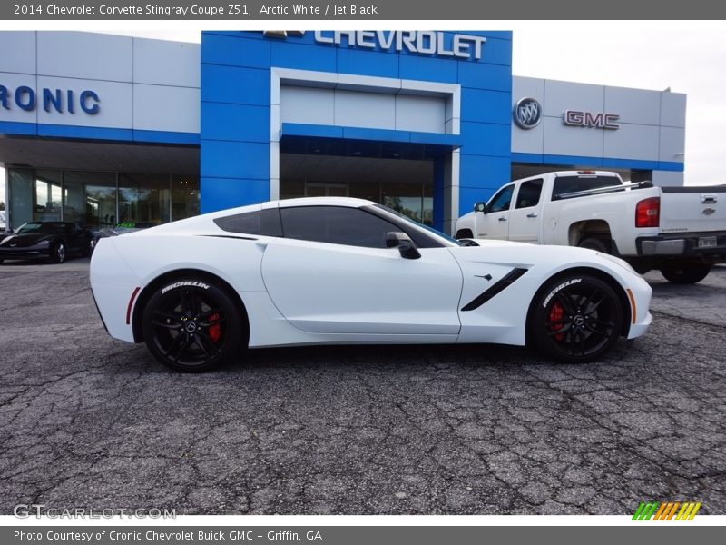 Arctic White / Jet Black 2014 Chevrolet Corvette Stingray Coupe Z51