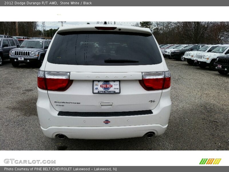 Stone White / Black 2012 Dodge Durango R/T AWD